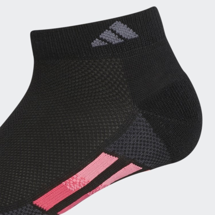 Meias Adidas Superlite Listras De Corte Baixo Preto 3 Pares De Moda