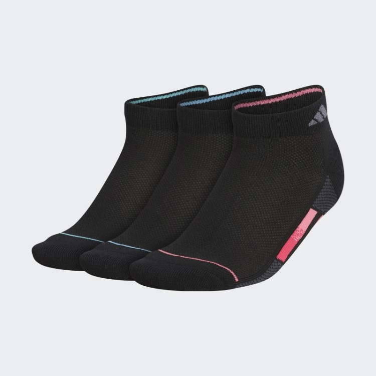 Meias Adidas Superlite Listras De Corte Baixo Preto 3 Pares
