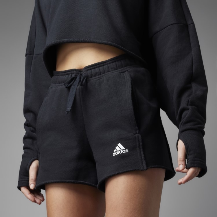 Bermuda Relaxada Adidas Coletiva Power High-rise Preto