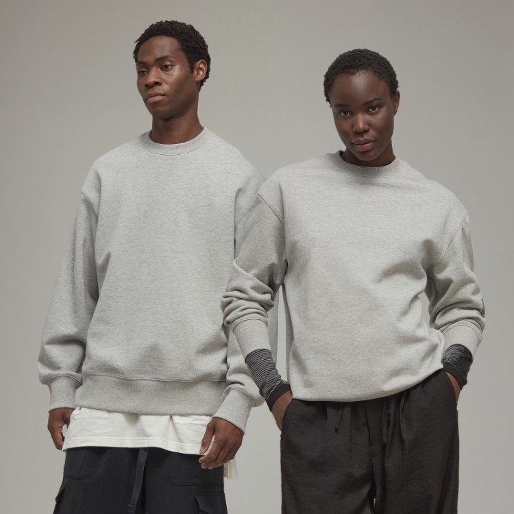 Y-3 Moletom Felpudo De Algodão Orgânico Adidas Estiloso