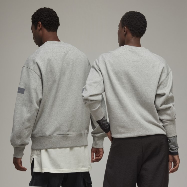 Y-3 Moletom Felpudo De Algodão Orgânico Adidas Estiloso