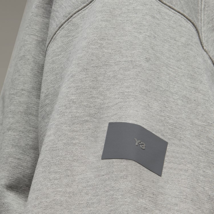 Y-3 Moletom Felpudo De Algodão Orgânico Adidas Estiloso