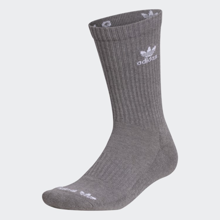 Meia Adidas Cinza Médio Com Corante Botânico