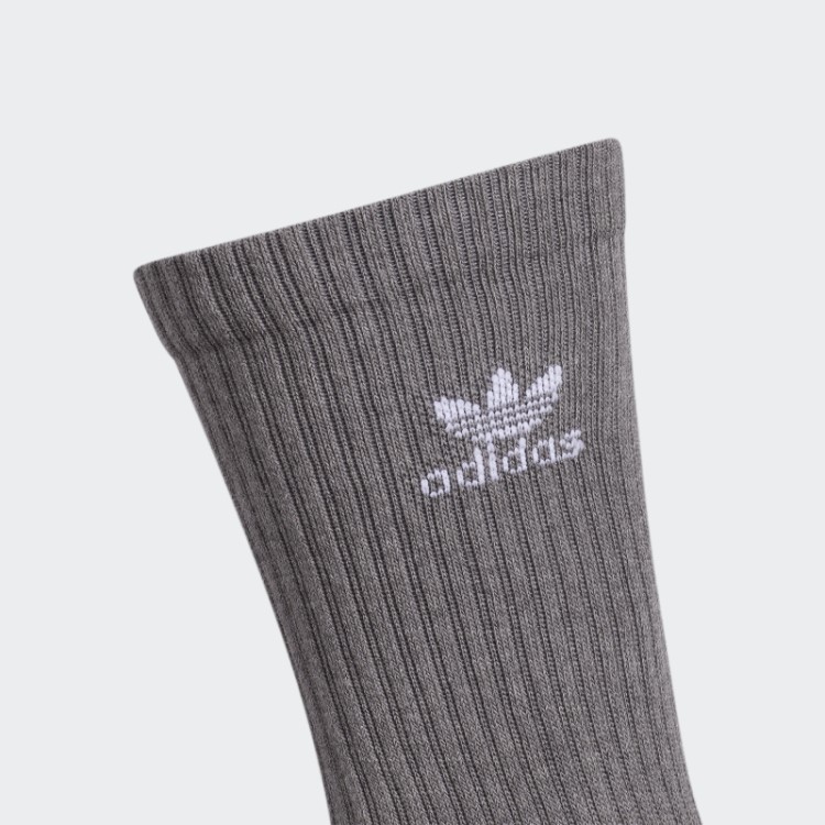 Meia Adidas Cinza Médio Com Corante Botânico