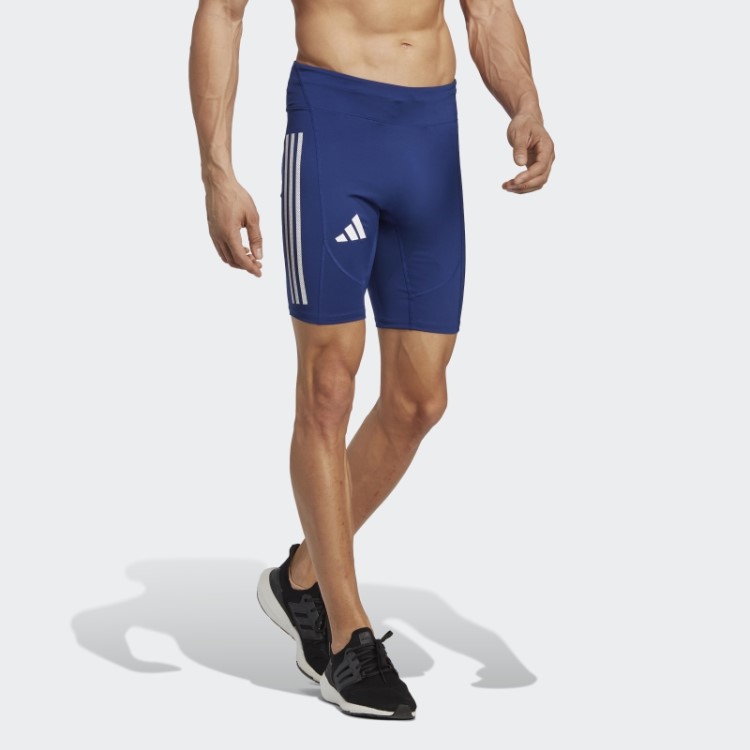 Leggings De Corrida Curtas Adidas Promo Azul Vitória Adizero