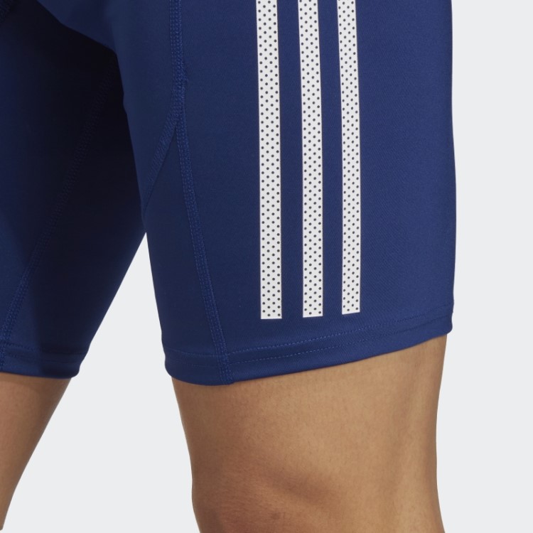 Leggings De Corrida Curtas Adidas Promo Azul Vitória Adizero
