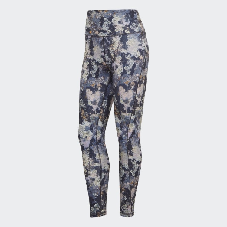 Meia-calça Adidas Yoga Studio 7/8 Azul Matiz
