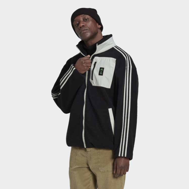 Real Madrid Jaqueta De Lã Estilo De Vida Preto Adidas