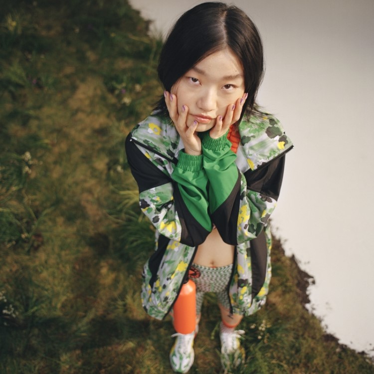 Adidas By Stella Mccartney Top Em Tecido Estampado Hot Onix