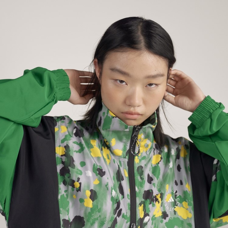 Adidas By Stella Mccartney Top Em Tecido Estampado Hot Onix