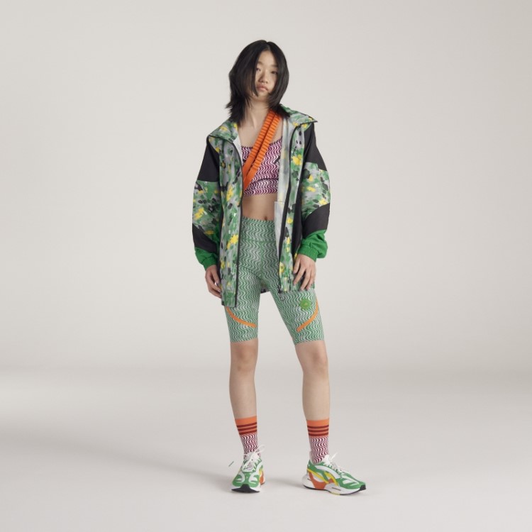 Adidas By Stella Mccartney Top Em Tecido Estampado Hot Onix
