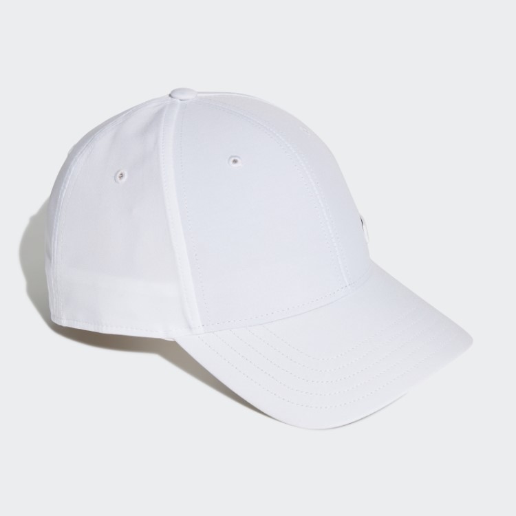 Boné De Beisebol Com Emblema De Metal Leve Branco Adidas
