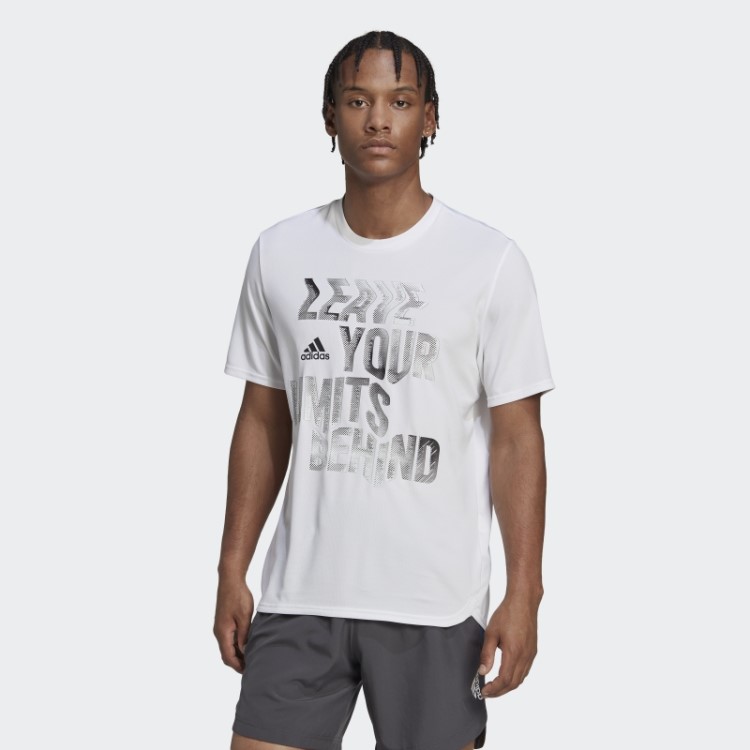 Projetada Para O Movimento Camiseta De Treinamento Com Slogan Aeroready Hiit Adidas Branca