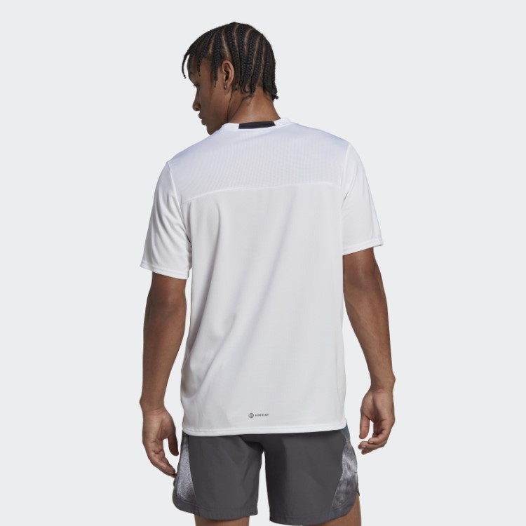 Projetada Para O Movimento Camiseta De Treinamento Com Slogan Aeroready Hiit Adidas Branca