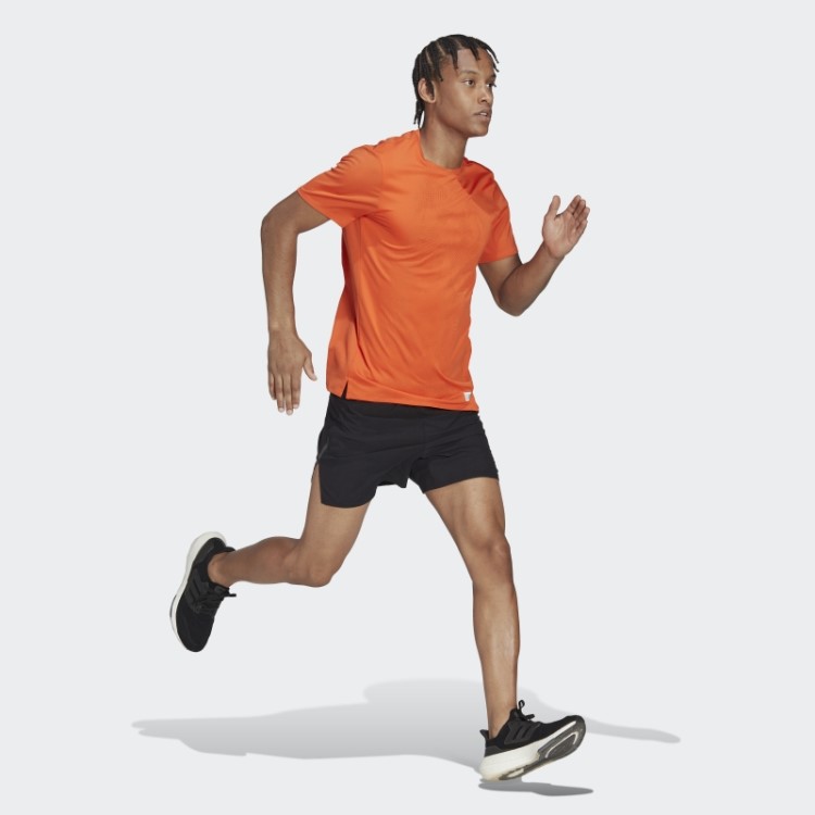 Camiseta De Corrida Feita Para Ser Refeita Adidas Laranja