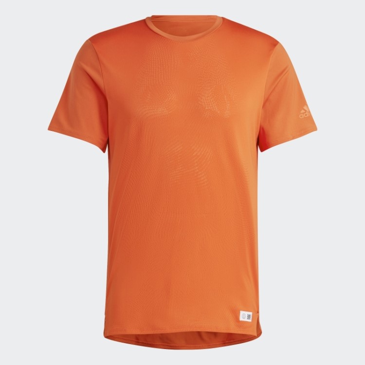 Camiseta De Corrida Feita Para Ser Refeita Adidas Laranja