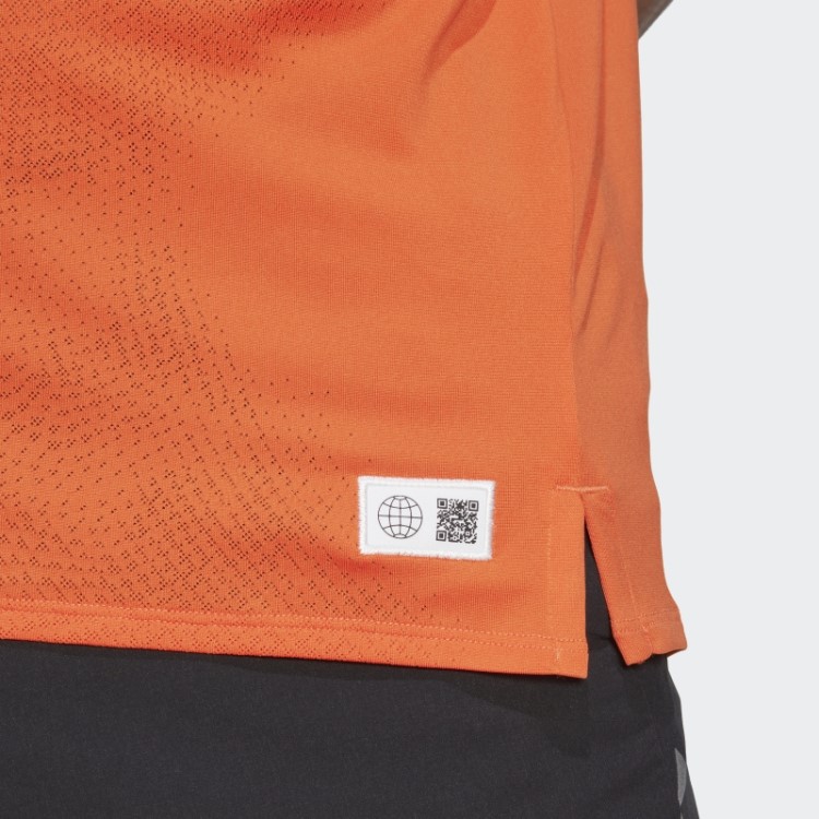 Camiseta De Corrida Feita Para Ser Refeita Adidas Laranja