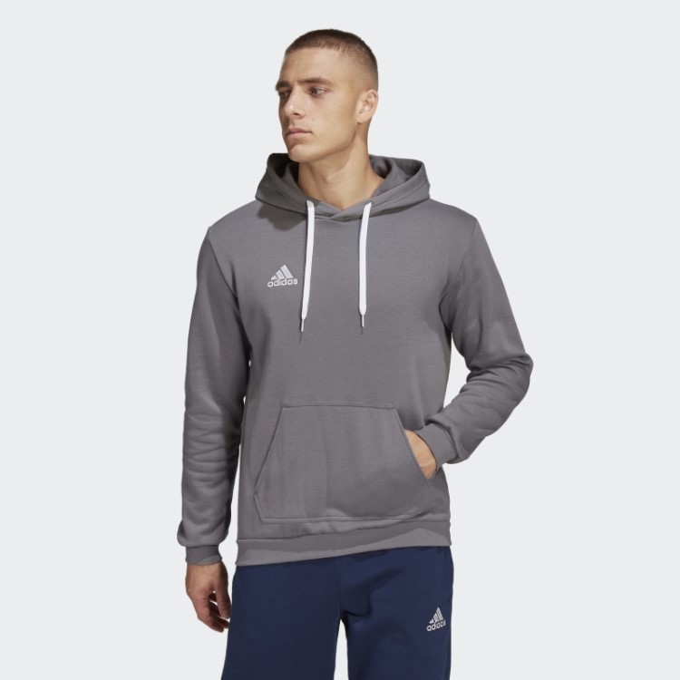 Entrada 22 Moletom Com Capuz Adidas Cinza