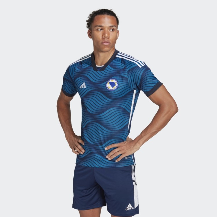 Camisa Adidas Mystery Blue Bósnia 22 Home