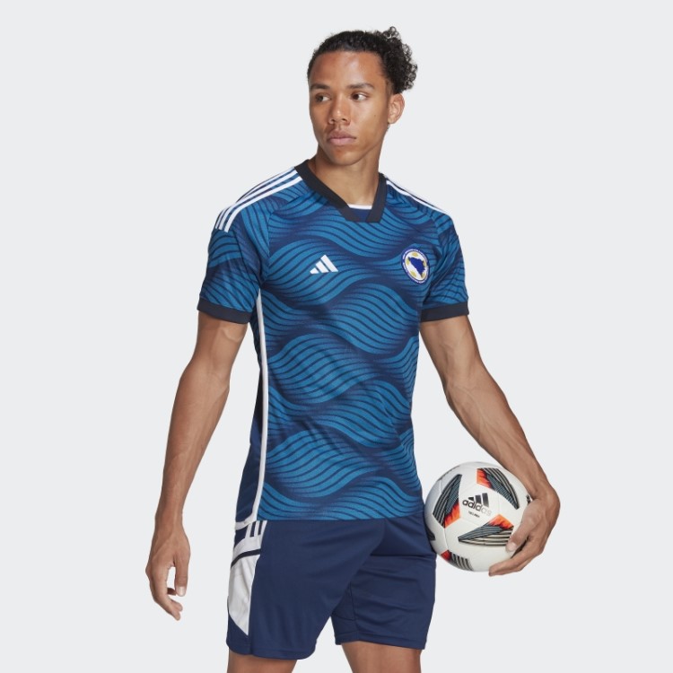 Camisa Adidas Mystery Blue Bósnia 22 Home