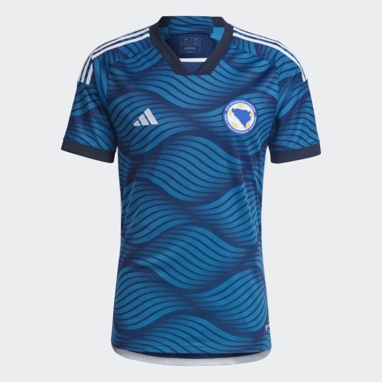 Camisa Adidas Mystery Blue Bósnia 22 Home