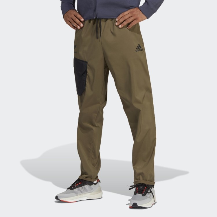 Calça De Treino De Punho Cônico Adidas All Blacks Rugby Estilo Oliva Verde Oliva