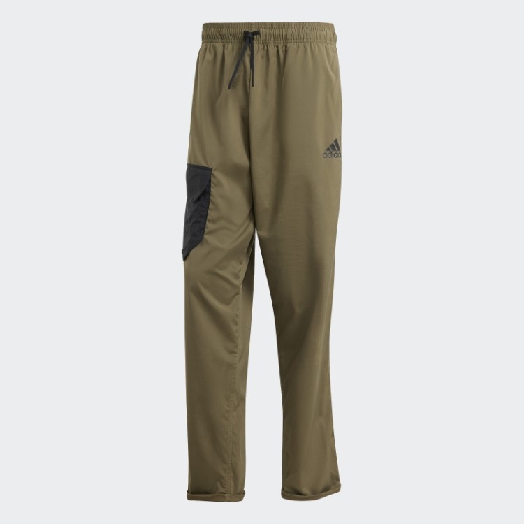 Calça De Treino De Punho Cônico Adidas All Blacks Rugby Estilo Oliva Verde Oliva