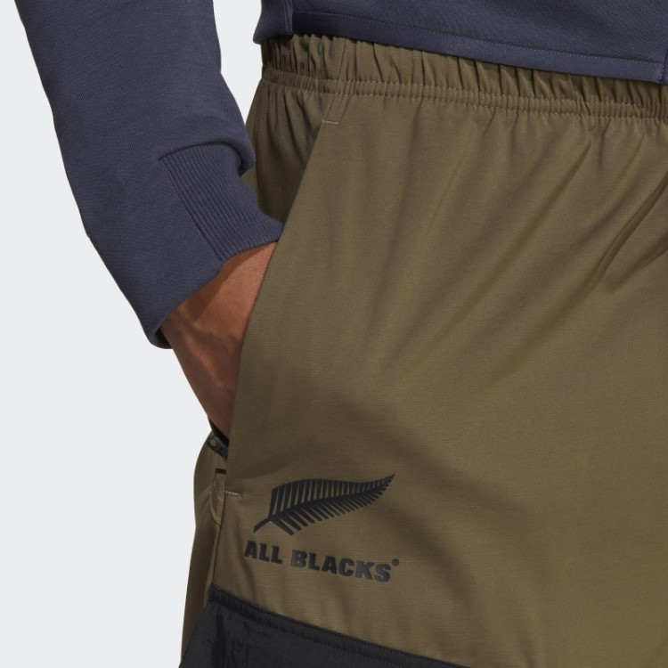 Calça De Treino De Punho Cônico Adidas All Blacks Rugby Estilo Oliva Verde Oliva