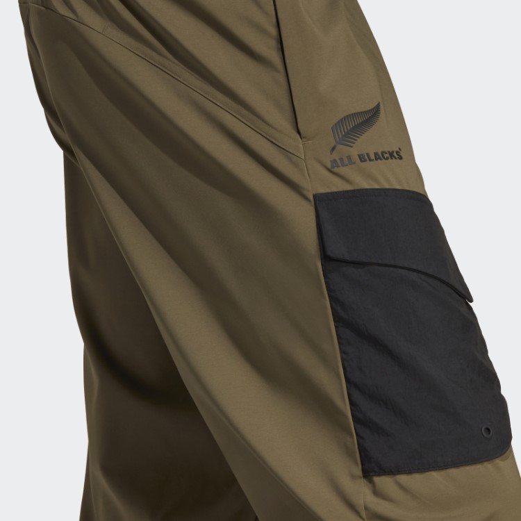 Calça De Treino De Punho Cônico Adidas All Blacks Rugby Estilo Oliva Verde Oliva