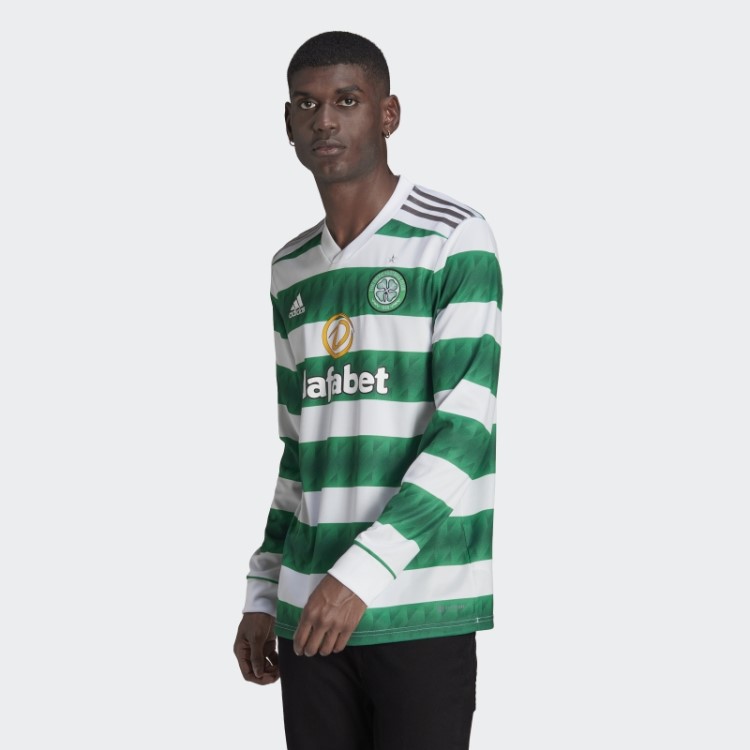 Camisa Casa Branca Do Celtic Fc 22/23 Manga Longa Adidas