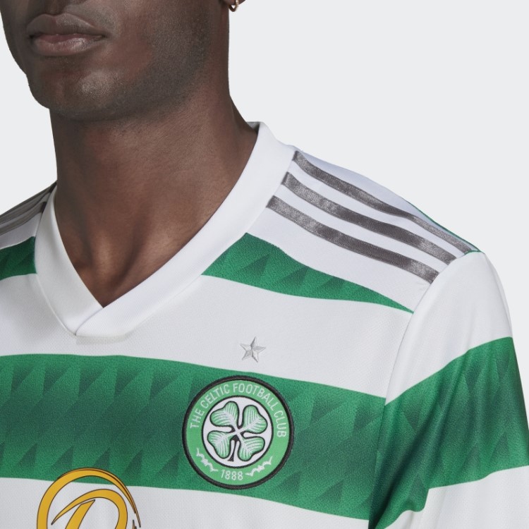 Camisa Casa Branca Do Celtic Fc 22/23 Manga Longa Adidas