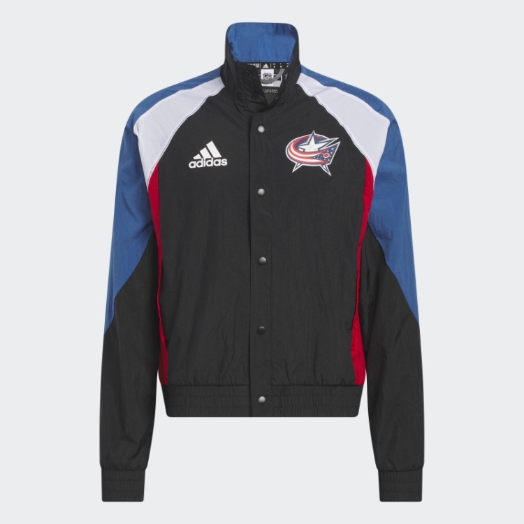 Jaqueta Retrô Azul Adidas Preto
