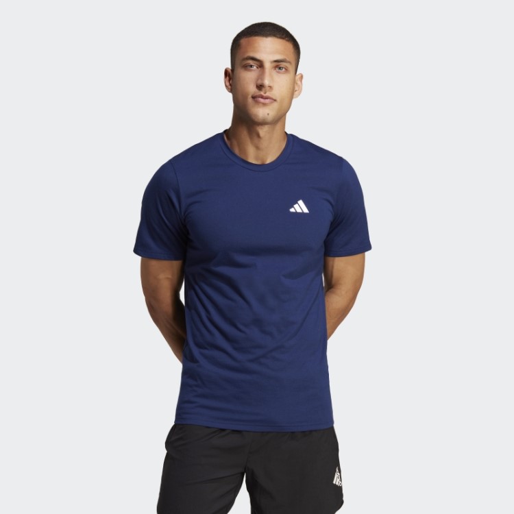 Camiseta Azul Escuro Adidas Train Essentials Feelready