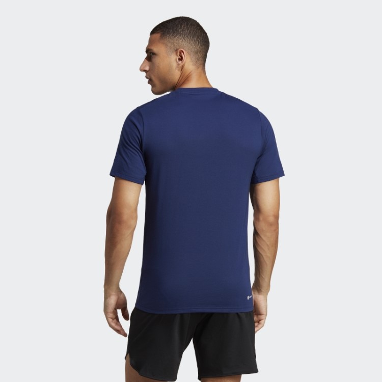 Camiseta Azul Escuro Adidas Train Essentials Feelready