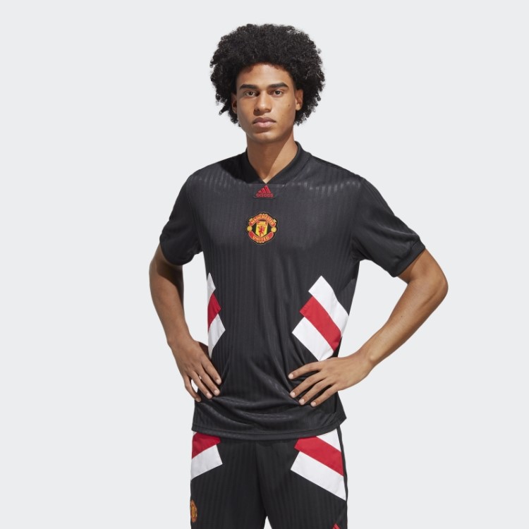 Camisa Preta Adidas Manchester United Icon