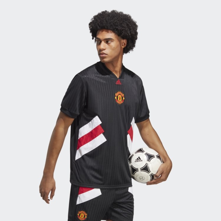 Camisa Preta Adidas Manchester United Icon