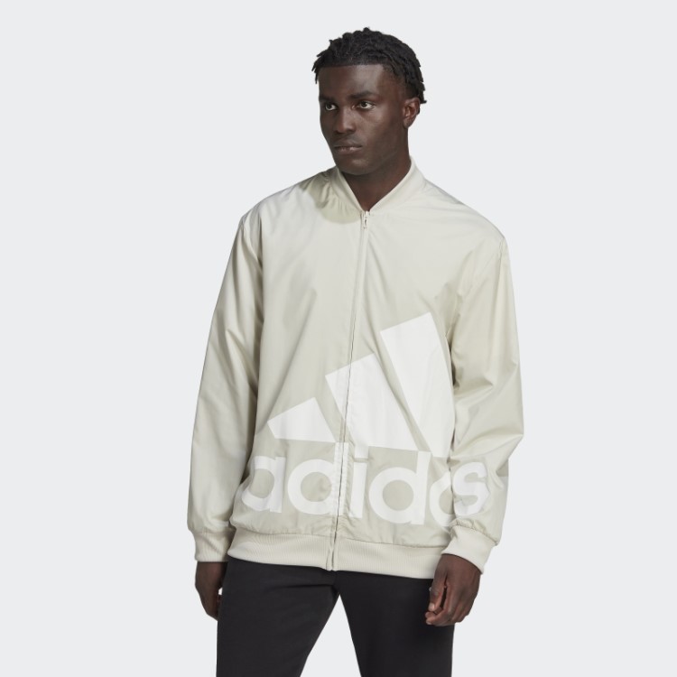 Jaqueta Corta-vento Com Logo Aeroready Gigante De Alumínio Adidas