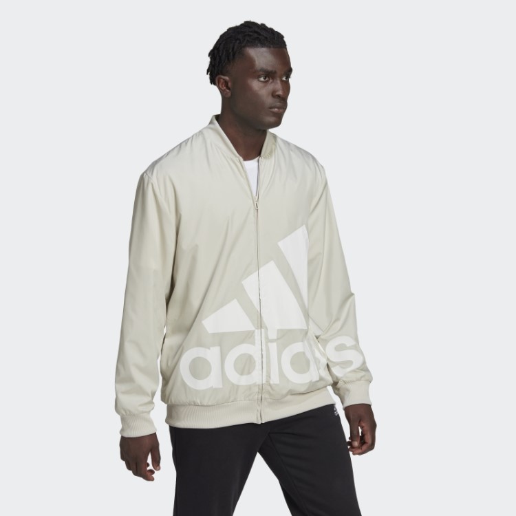 Jaqueta Corta-vento Com Logo Aeroready Gigante De Alumínio Adidas