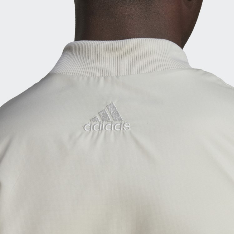 Jaqueta Corta-vento Com Logo Aeroready Gigante De Alumínio Adidas