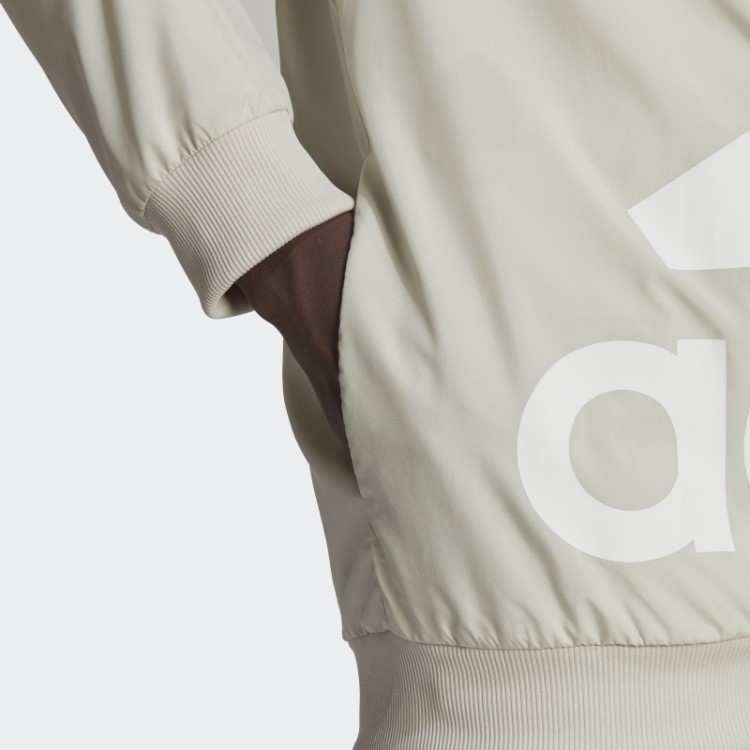 Jaqueta Corta-vento Com Logo Aeroready Gigante De Alumínio Adidas