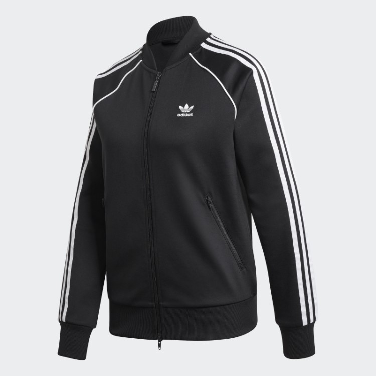 Jaqueta Preta Adidas Primeblue Sst
