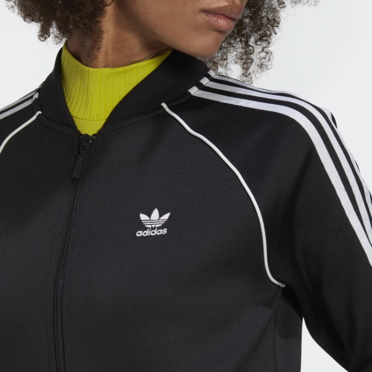 Jaqueta Preta Adidas Primeblue Sst