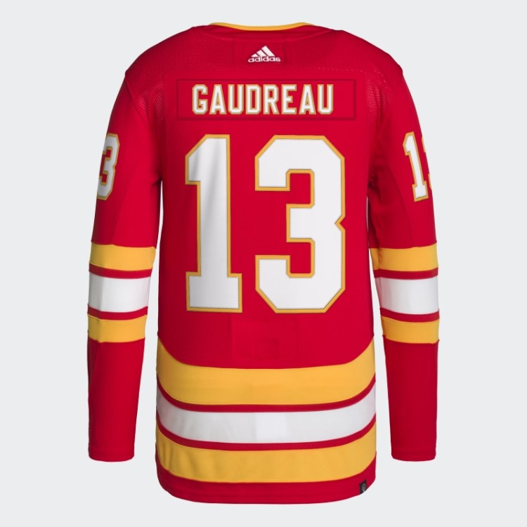 Flames Gaudreau Home Autentic Jersey Red Adidas