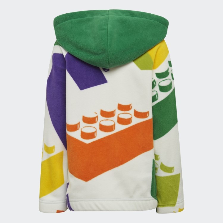 Top Verde Adidas X Classic Lego Polar De Inverno Com Capuz Quente