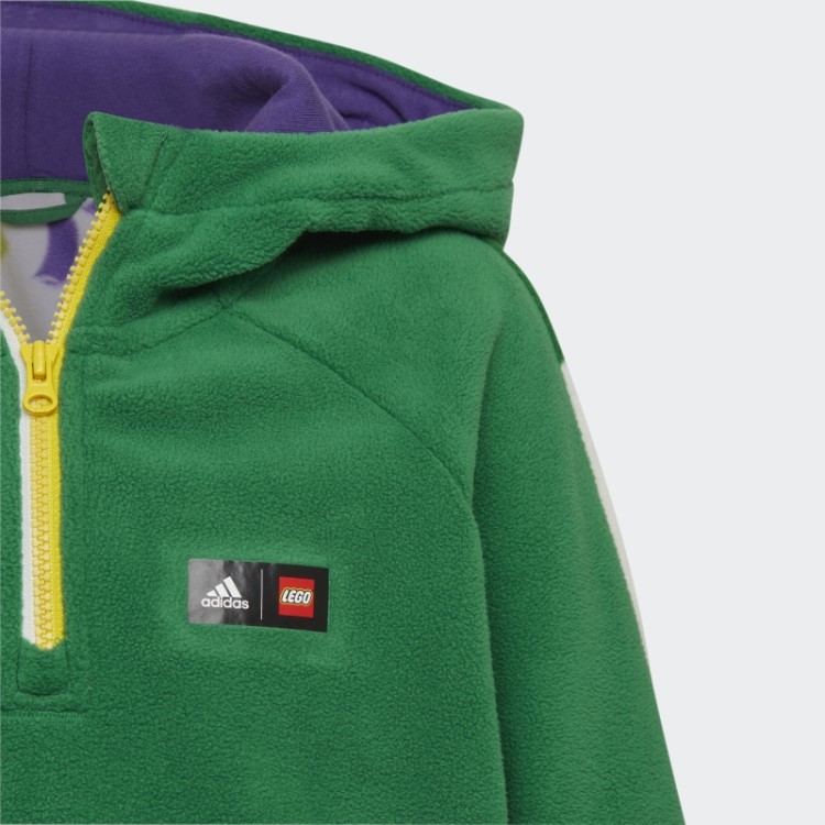 Top Verde Adidas X Classic Lego Polar De Inverno Com Capuz Quente