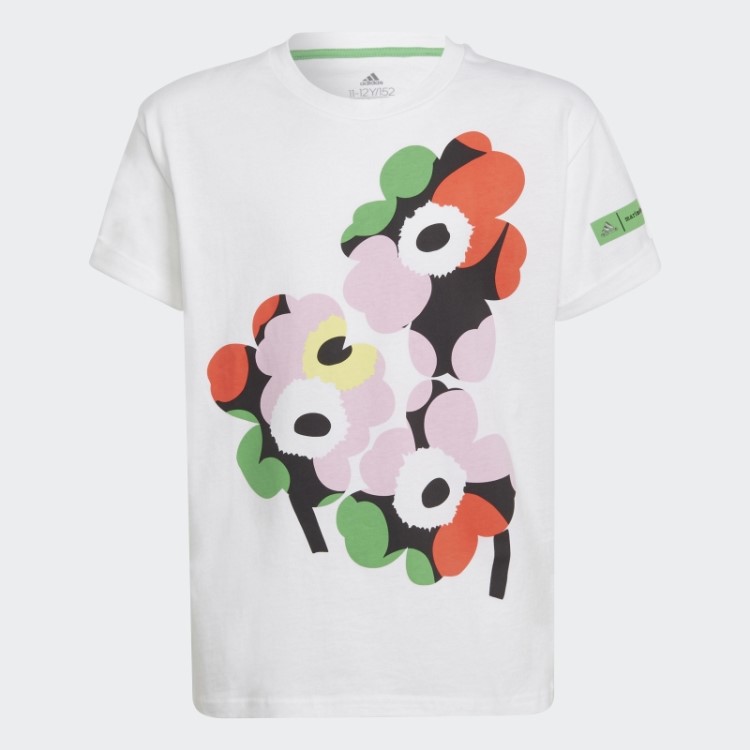Camiseta Adidas Marimekko Estampada Branca
