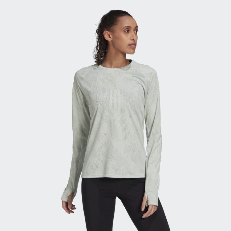 Feito Para Ser Refeito Camiseta Manga Longa Verde Adidas