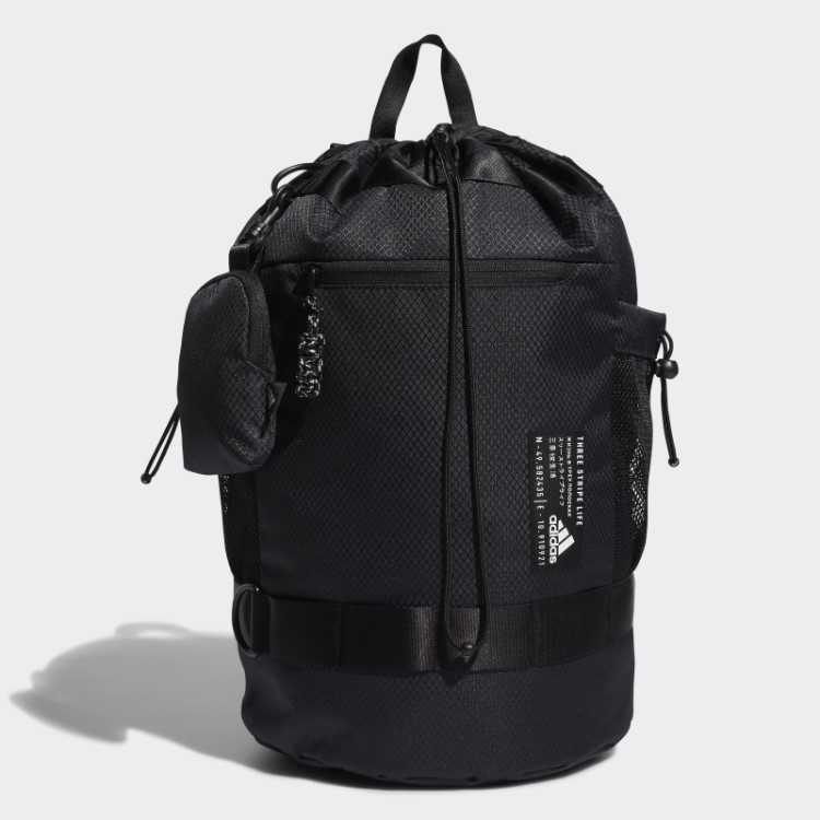Mochila Bucket Conversível Preta Adidas