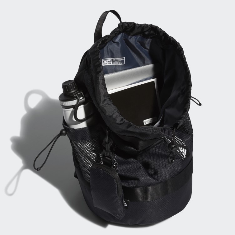 Mochila Bucket Conversível Preta Adidas