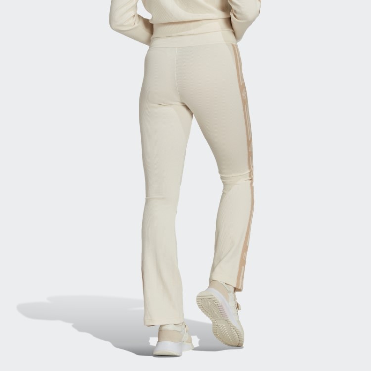 Leggings Caneladas Largas Brancas Adidas Ski Chic